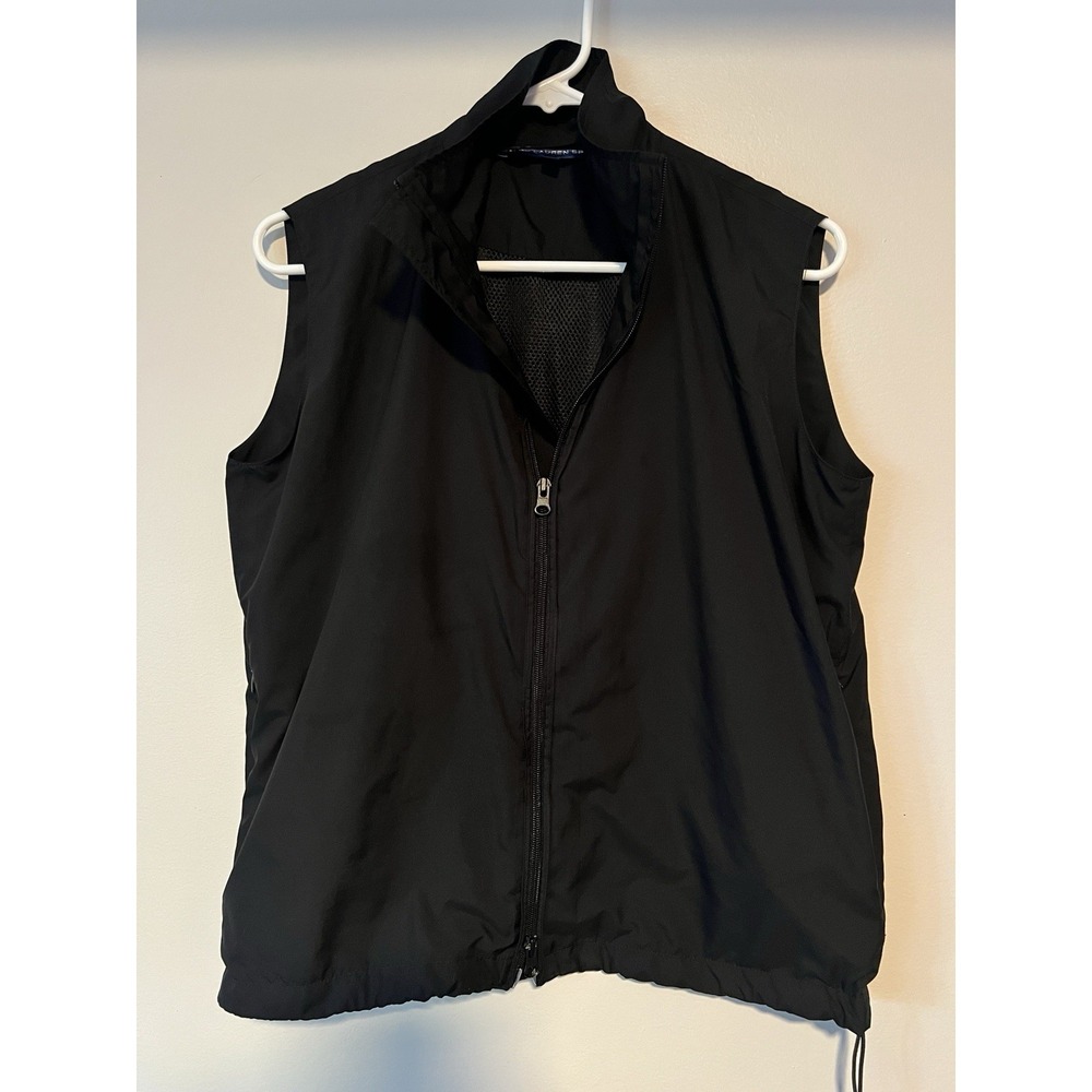 Ralph Lauren Sport Women's Golf Vest Med Full Zip Black Large Activewear Resort